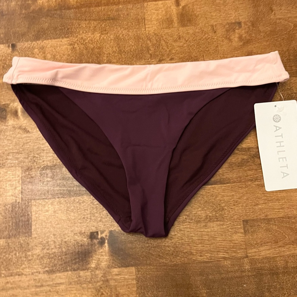 NWT Athleta Mod Block Medium Rise Swim Bottoms - Picture 4 of 5